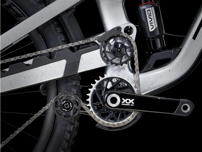 Trek Slash 9.9 XX AXS Gen 6 Full Suspension Mountain Bike 2024 in Argent Drizzle-3